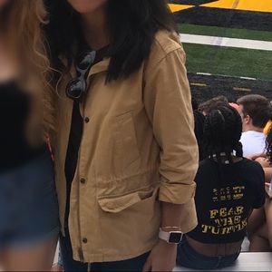 Madewell mustard yellow jacket.